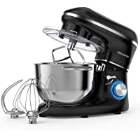 Batidora Amasadora- Freihafen Amasadora para Repostería (1400 W- con Bol de Acero inoxidable de 5-5 L- Amasador- Batidor…